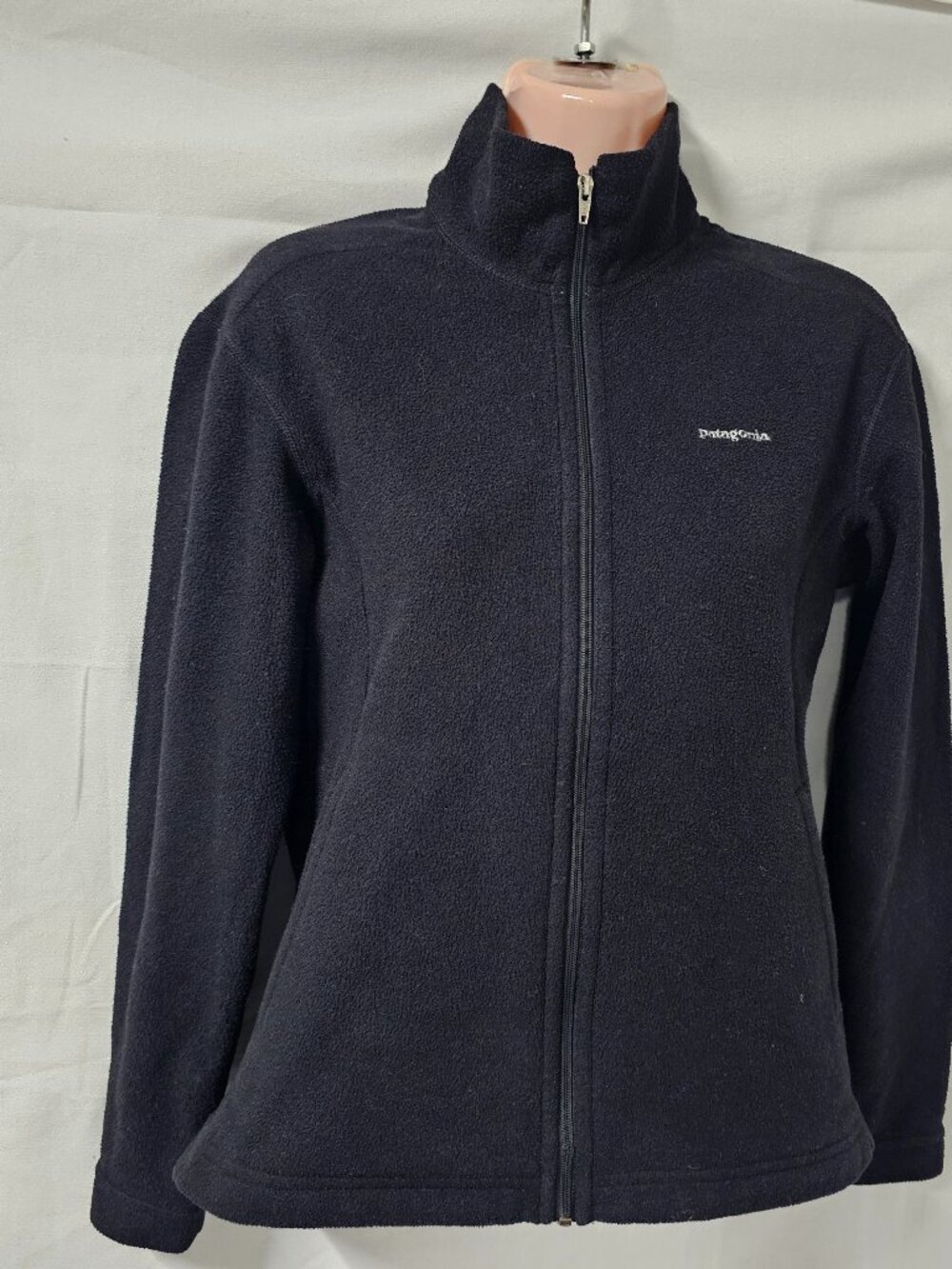 Patagonia Full Zip Fleece Jacket Women Size S Black